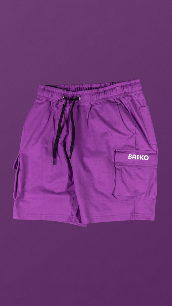 cultured bapko purple utility shorts 1