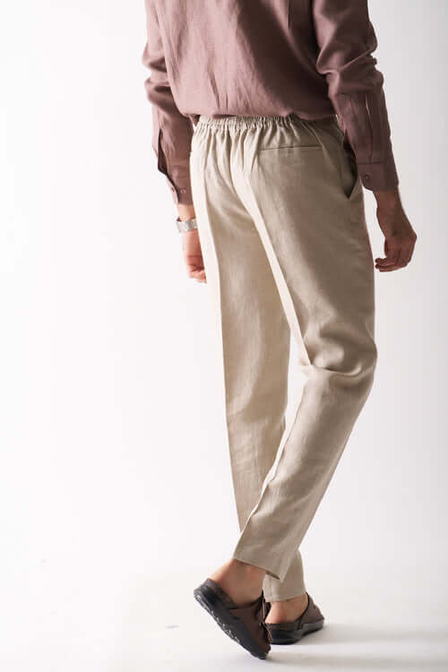 Prue linen trousers - Undyed