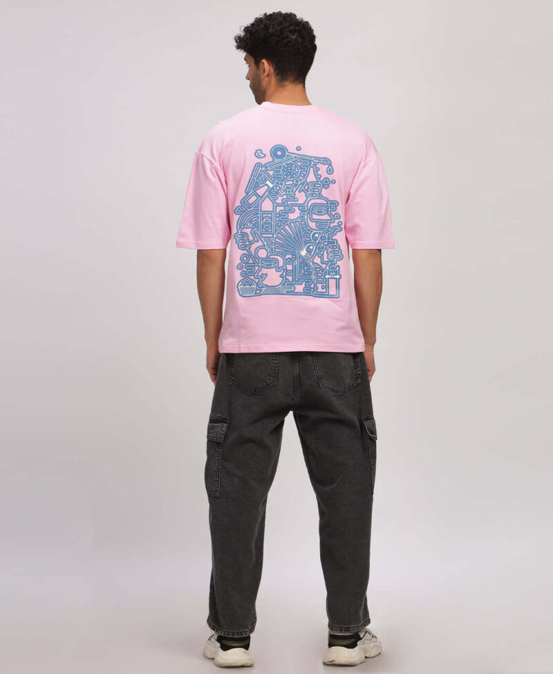 Pink Line Art Tee 3