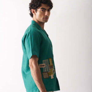 cultura THAT GREEN APPLIQUE SHIRT 5 new