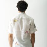 BEACH BLISS - MENS HAND EMBROIDERED PURE LINEN SHIRT - Image 3