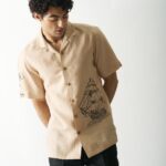 PIRATE'S PLUNDER - MENS HAND EMBROIDERED PURE LINEN SHIRT - Image 2