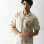 CLASSICAL ELEGANCE - MENS HAND EMBROIDERED PURE LINEN SHIRT - Image 6