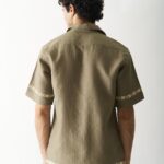 CALL ME AESTHETIC - MENS HAND EMBROIDERED PURE LINEN SHIRT - Image 4
