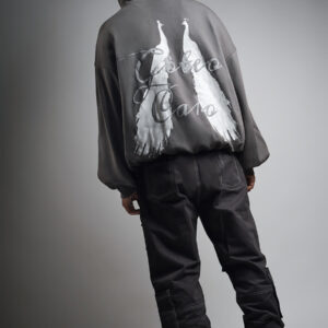 goteo grey peafowl oversized hoodie 4