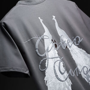 goteo grey peafowl tee 1