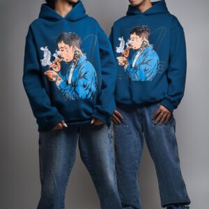 21 Savage Oversized Hoodie Teal Blue 1