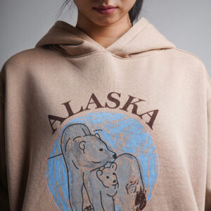 Alaska Oversized Hoodie Beige 2