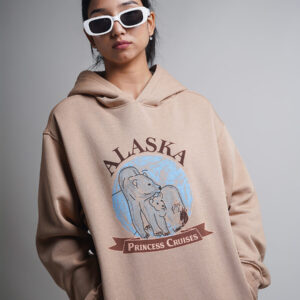 Alaska Oversized Hoodie Beige 4