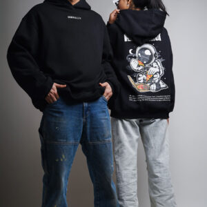 Astronaut Oversized Hoodie Black 3