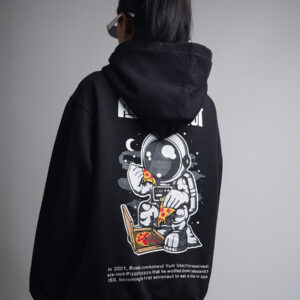 Astronaut Oversized Hoodie Black 7