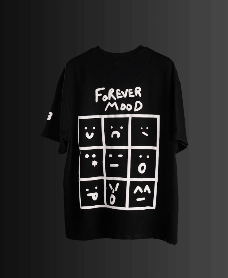 BLACK – FOREVER MOOD TEE 1