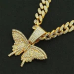 BUTTERFLY ICED OUT PENDANT 5