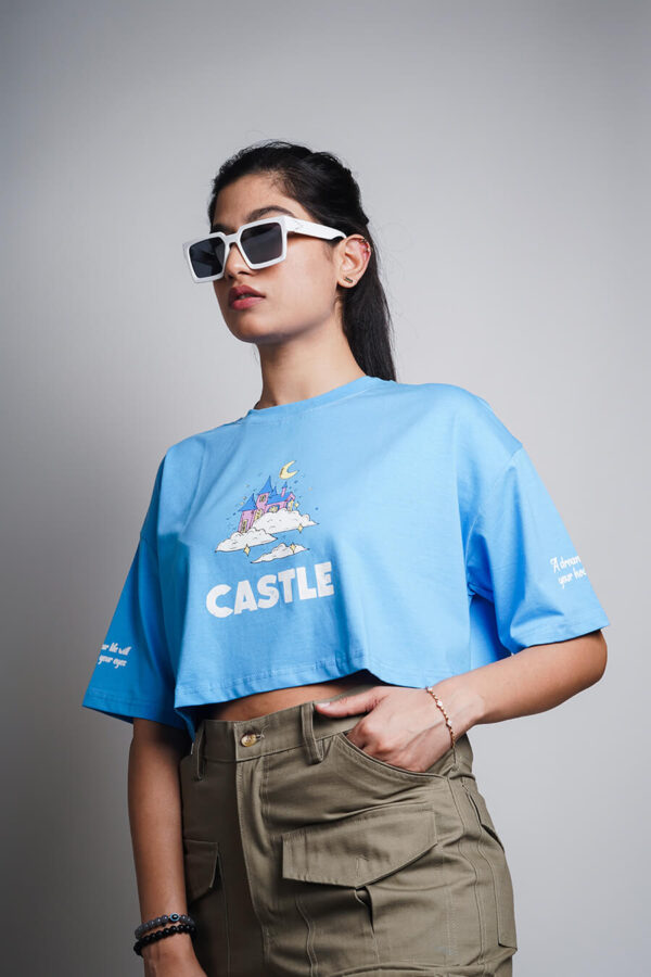 Castle Oversized Crop Top 1