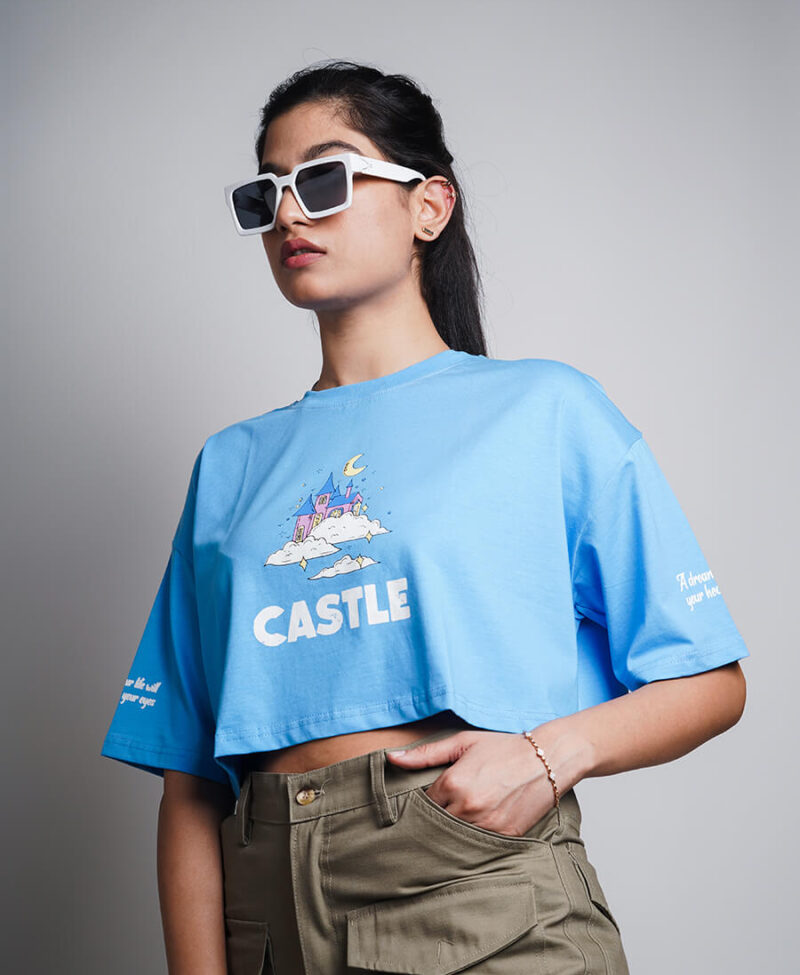 Castle Oversized Crop Top 1