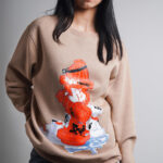 Doggo Oversized Sweatshirt Beige 5