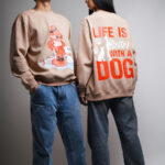 Doggo Oversized Sweatshirt Beige 6