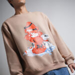 Doggo Oversized Sweatshirt Beige 8