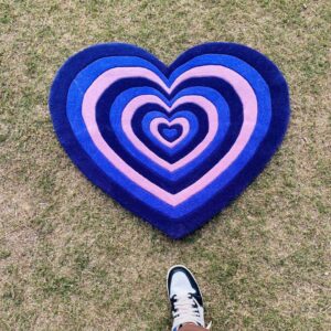 MULTI LAYER HEART RUG 2