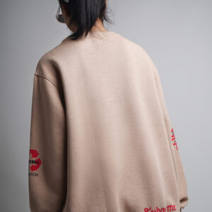 Scarywomen Oversized Sweatshirt Beige 7