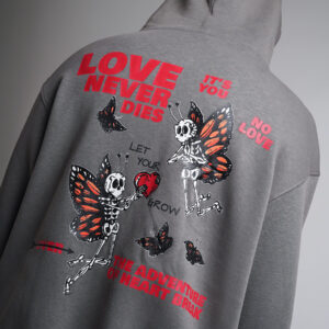 The Adventure of Heartbreak Oversized Hoodie Grey 2