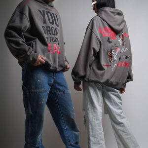 The Adventure of Heartbreak Oversized Hoodie Grey 4