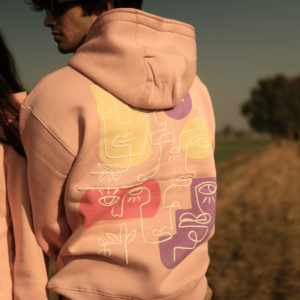 ARTISTIC HOODIE POWDER PINK 4