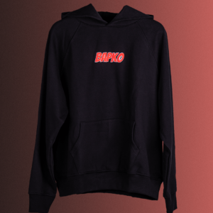 BLACK SMS RAGLAN FLEECE HOODIE 2 1