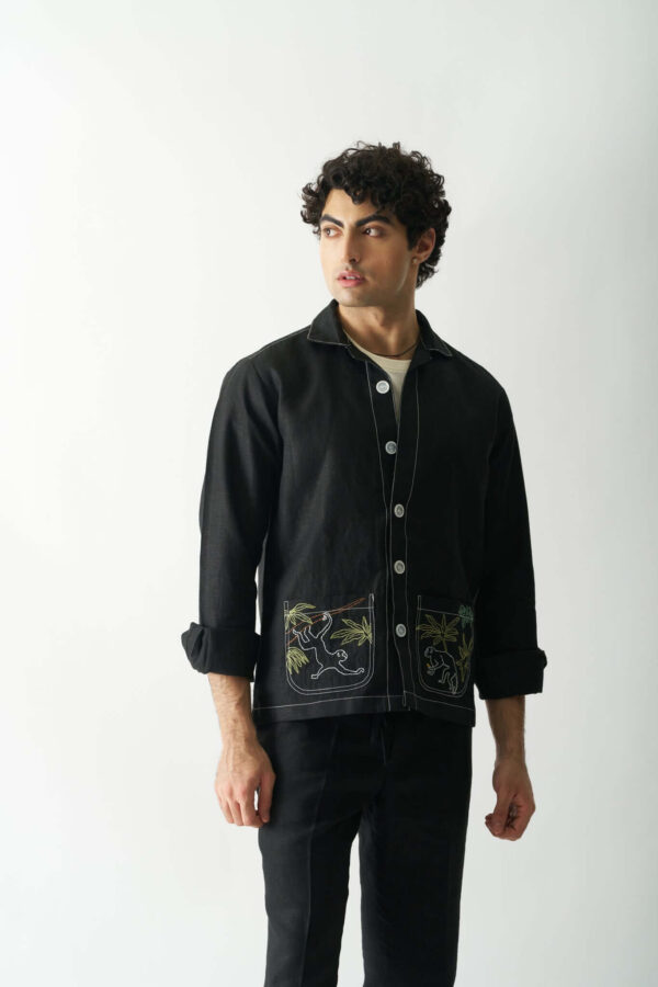 MONKEY MINGLE LINEN JACKET 1