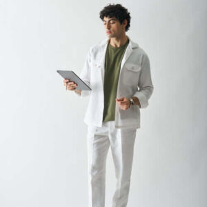 SNOWFLAKE HAVEN LINEN JACKET 7