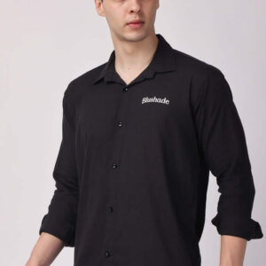 Charcoal Black Linen Shirt 4