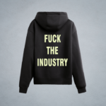 FUK THE INDUSTRY HOODIE IN CHARCOAL UNISEX 2