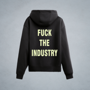 FUK THE INDUSTRY HOODIE IN CHARCOAL UNISEX 2