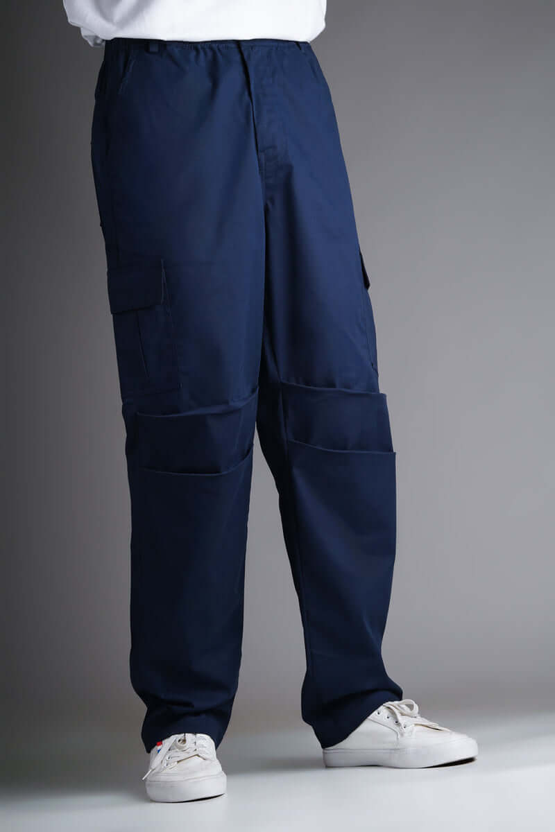 Men's Tall Stretch Twill Cargo Marine Navy Pants | American Tall