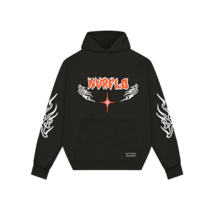 wings on fire Hoodie black 1