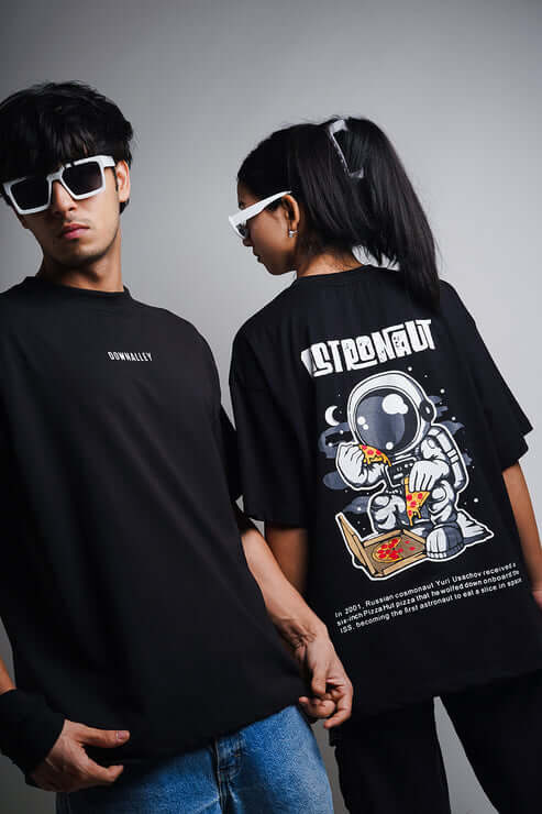 Astronaut Oversized T shirt Black 1