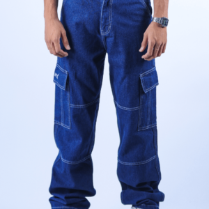 Midnight serenade dark indigo cargo jeans 1 (1)