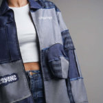 Ripped Blue Denim Jacket 12