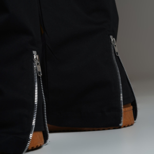 Zipper Flared Black Cargo 5