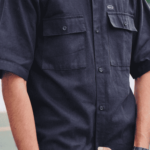 Double Pocket Work Wear Black Shirt 3 (1)