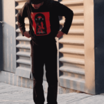 Relaxed Fit Black T shirt 5 (1)