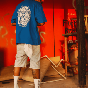 Relaxed Fit Blue T shirt 1