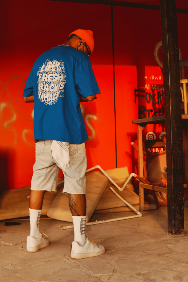 Relaxed Fit Blue T shirt 1