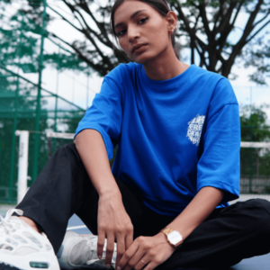 Relaxed Fit Blue T shirt 4
