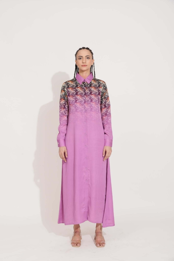 Not the end long Shirt Purple 1