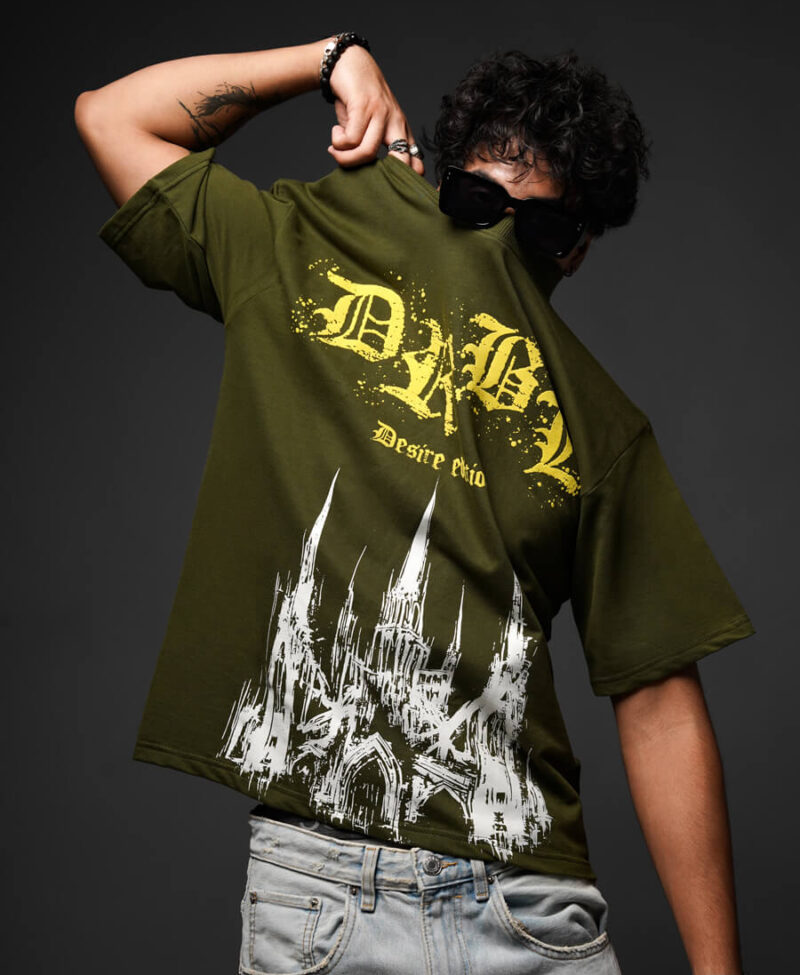 SHADOWS OLIVE TEE =HDIUHDUHDI 2222