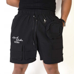 Black Cargo Shorts 1