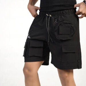 Black Cargo Shorts 2