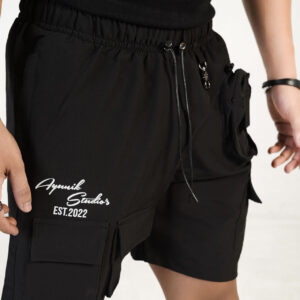 Black Cargo Shorts 3