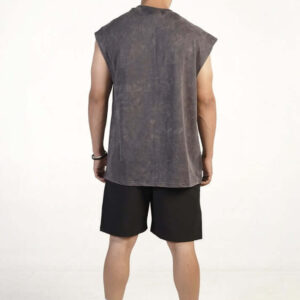 Waffle Vest (CHARCOAL) 4 (1)